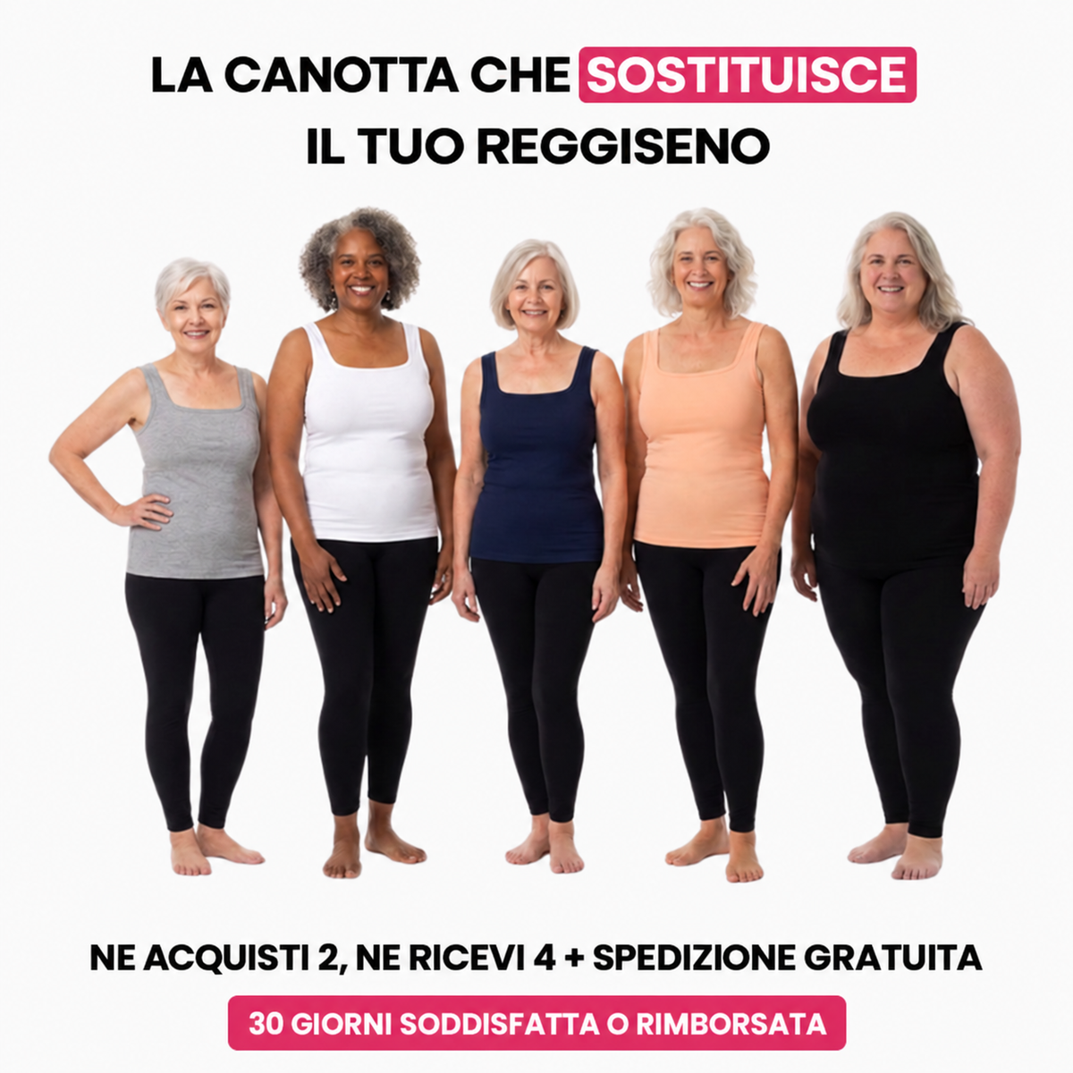 Canotta Elyna Paris — Ridisegna la tua silhouette senza sforzo